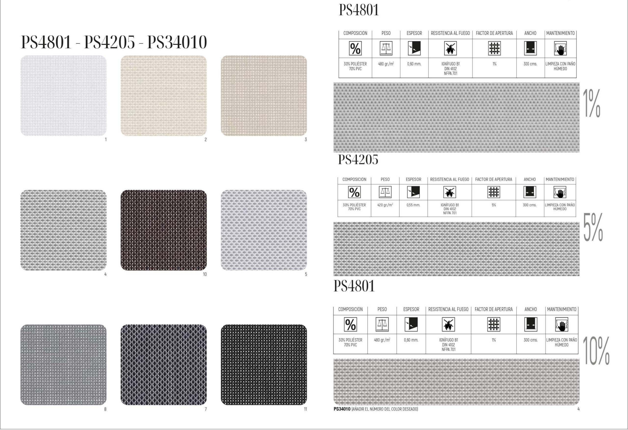 PS4801, PS4205, PS34010 en DecoraZone de Bilbao