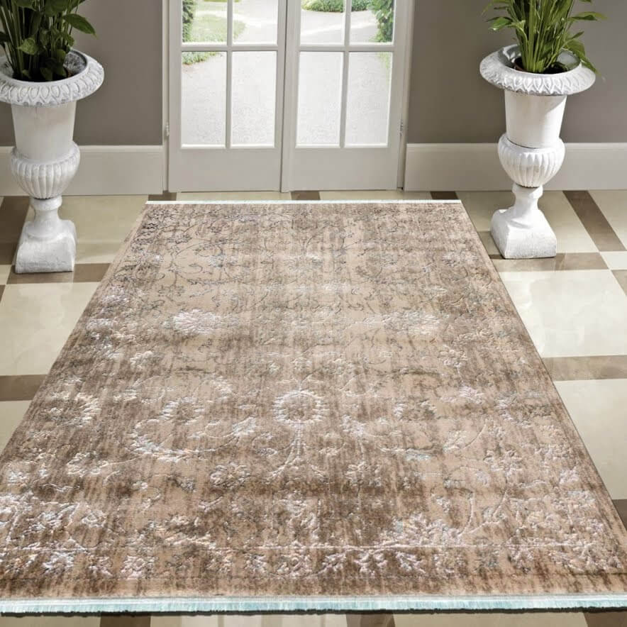 Alfombra acrílica de Sualsa en Decora-Zone de Bilbao en tonos neutros