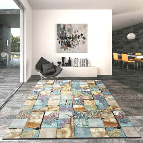 Alfombra acrílica con impresión digital de Sualsa en Decora-Zone de Bilbao