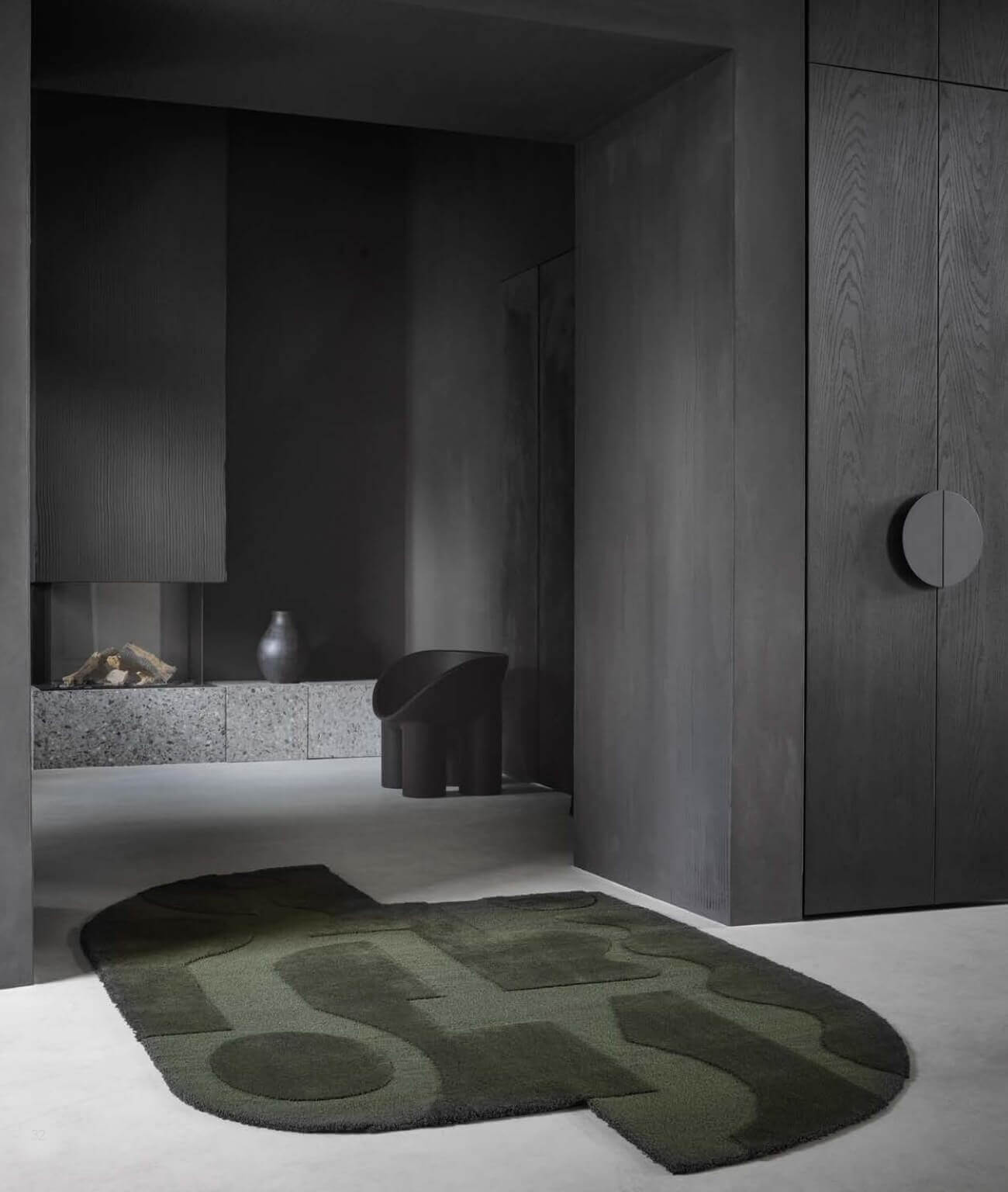 Alfombra Mural de Brink & Campman en diseño abstracto y lana virgen.