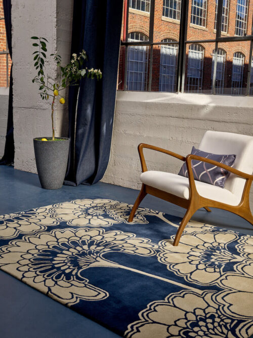 Alfombra lana Japanese Floral en tienda de alfombras de Bilbao Decorazone