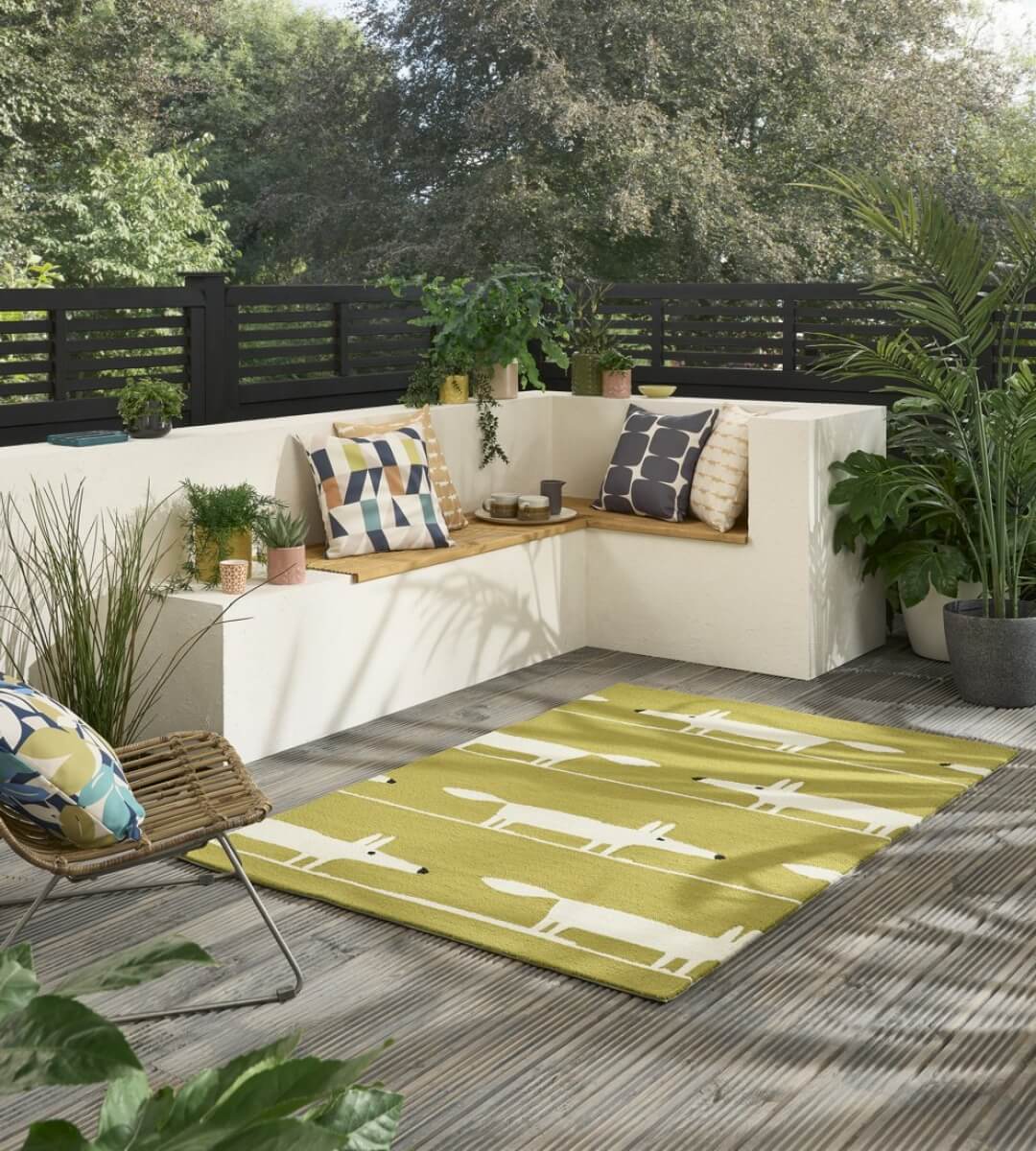 Alfombra de exterior en tienda de alfombras Decorazone de Bilbao