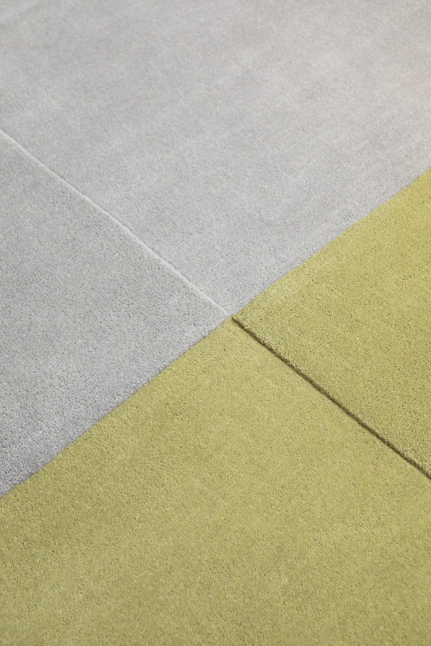 Alfombra de lana Decor State de diseño moderno en tonos grises, verdes y naranjas