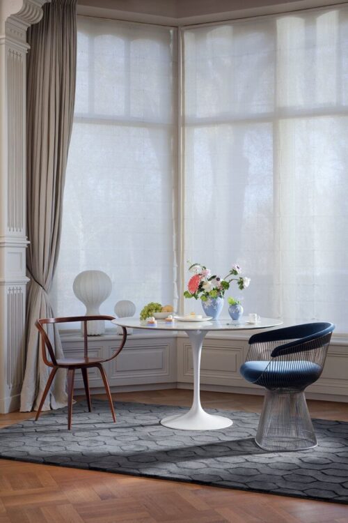 Alfombra lana y viscosa con diseño geométrico en Decorazone tienda de alfombras