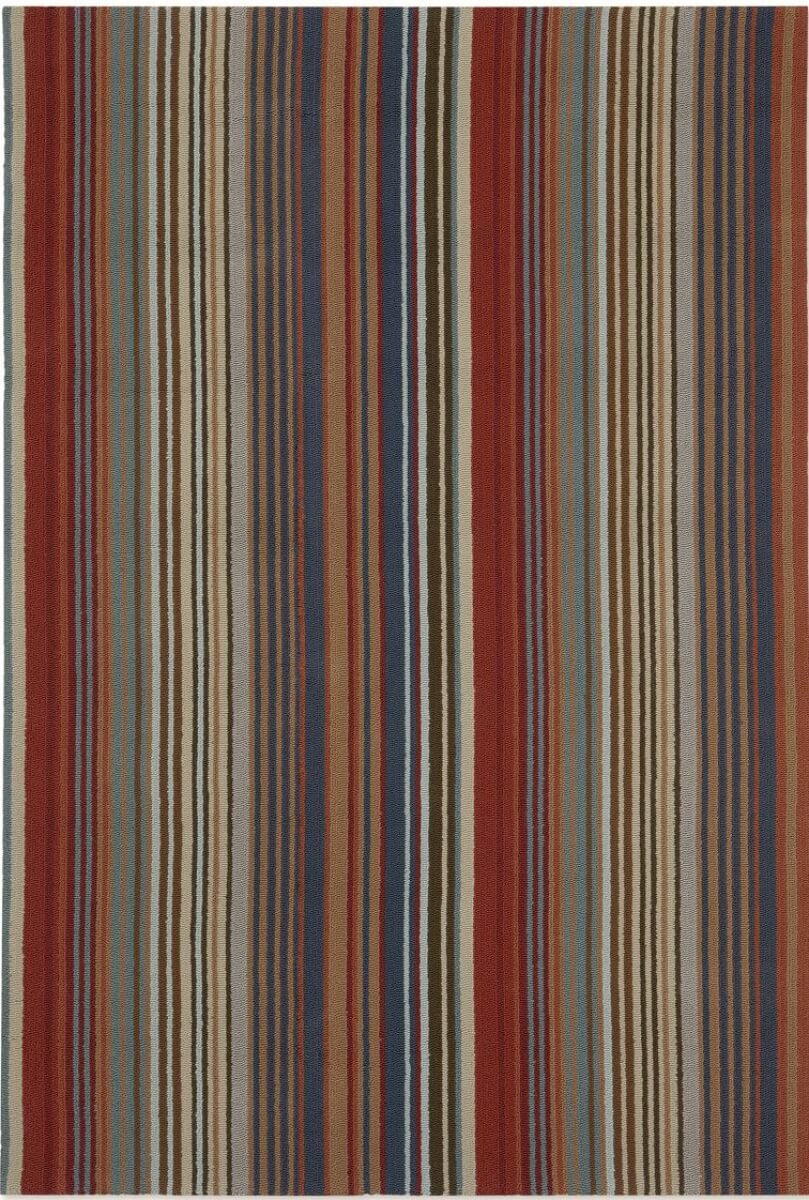 Alfombra exterior con diseño lineal en tienda de alfombras Decorazone