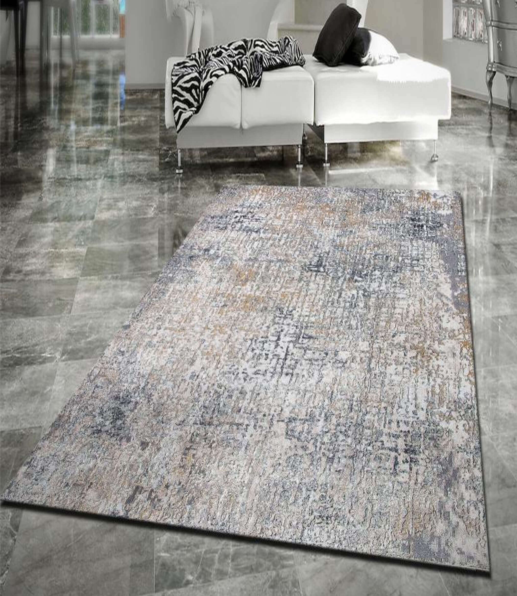 Alfombra acrílica Casa jaspeada en tienda de alfombras de Bilbao Decorazone