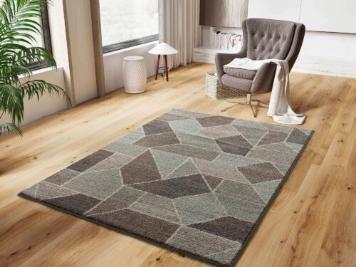 Alfombra Castro 4 acrílica con diseño geométrico en Decorazone tienda de alfombras