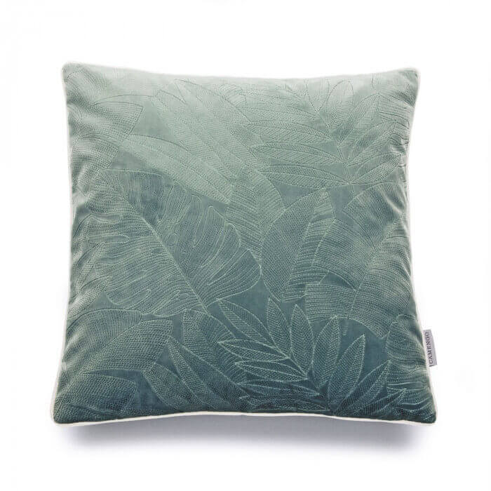 Funda de cojín Castellet de Camengo aterciopelada, en Decorazone tienda de decoración