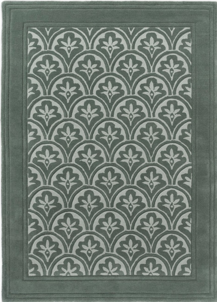 Alfombra Catarina de lana, diseño clásico, hecha a mano.