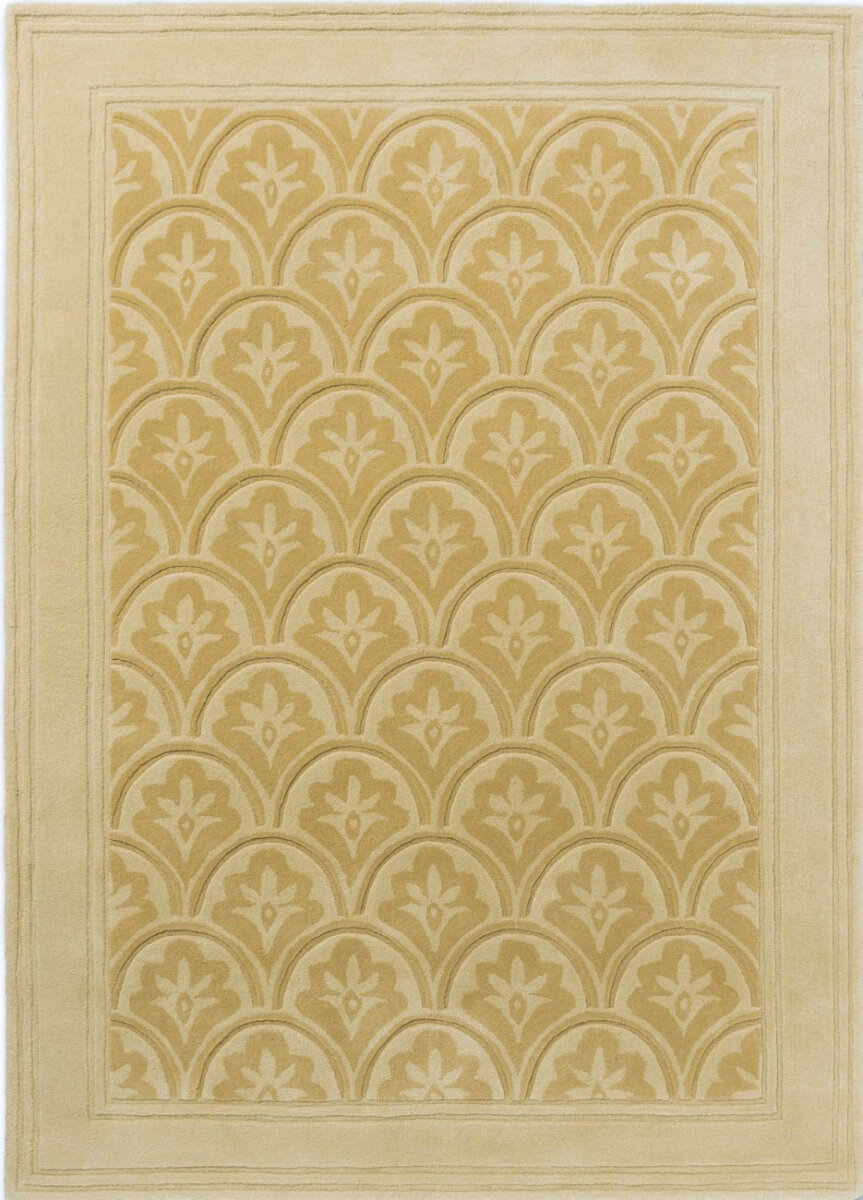 Alfombra Catarina de lana, diseño clásico, hecha a mano.